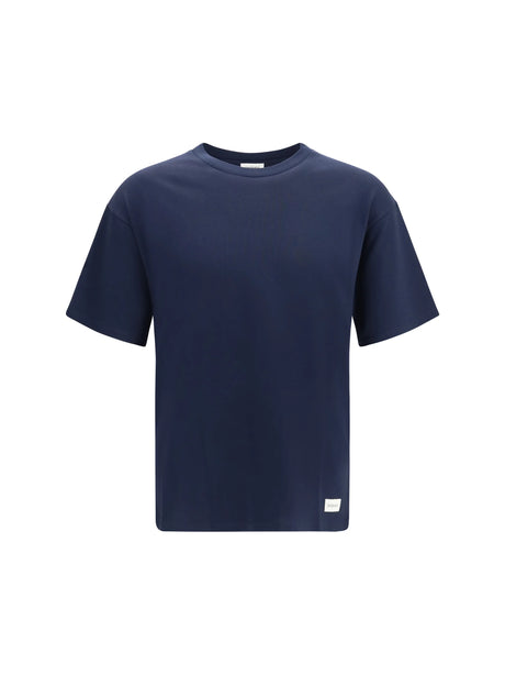 Saint Laurent Cotton crewneck T-Shirt - Navy