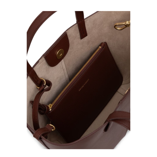 Small Calfskin Shopping Bag - Brown