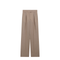 Mud-Colored Pinstripe Wool Trousers