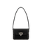 Rockstud Leather Shoulder Bag - Black