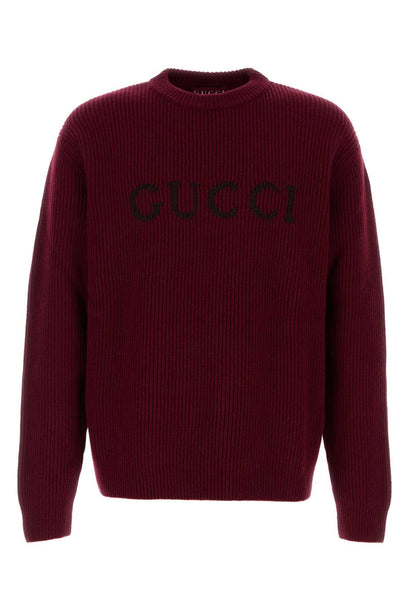 Burgundy Wool Blend Sweater