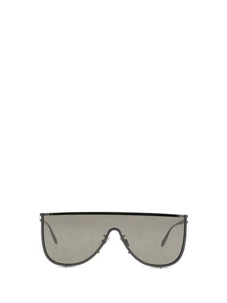 AlaïA Mask Sunglasses - Black-Black-Grey