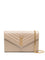 Saint Laurent Classic Cassandre Calfskin Chain Wallet - Dark Beige