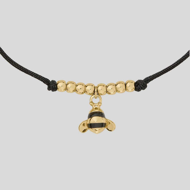 KATE SPADE Summer Daze Bee Cord Bracelet Black RS-KO864