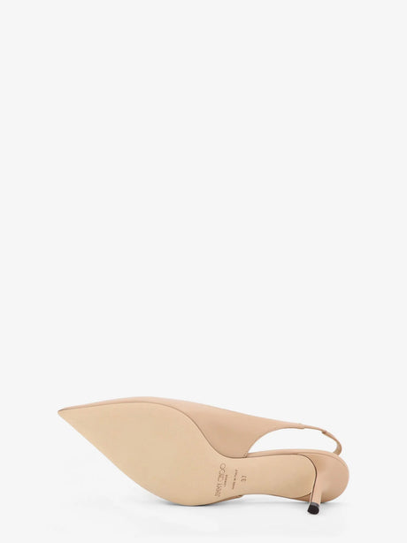 Jimmy Choo Love 95 leatther slingback décolleté - Chai