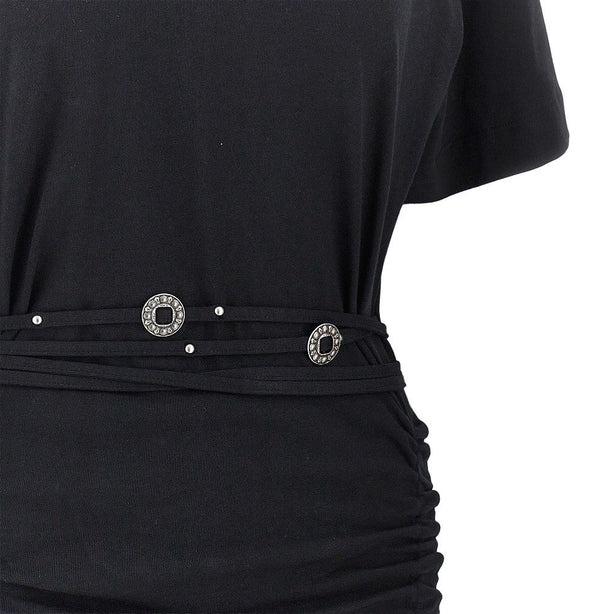 PINKO Jersey mini dress with belt
