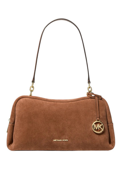 Michael Kors Cecily Small Suede Shoulder Bag - Lugggage