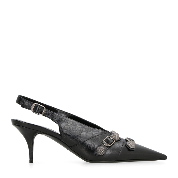 Cagole Leather Slingback Pumps