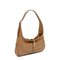 Jackie Slim Medium Soft Grain Leather Shoulder Bag - Dark Beige