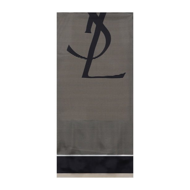 Saint Laurent Cassandre Striped Stole