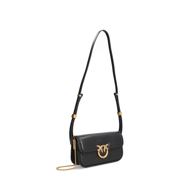 Love Box Small Nappa Crossbody - Nero