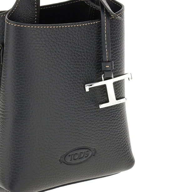TODS T Timeless charm leather micro bag