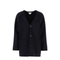 Black Wool Blend Cardigan