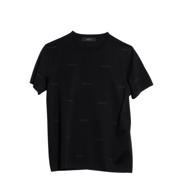 Wool And Silk Blend Jacquard T Shirt