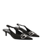 D-Venus SB 40 Slingback Pumps Black
