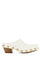 White Leather Gondola Mules