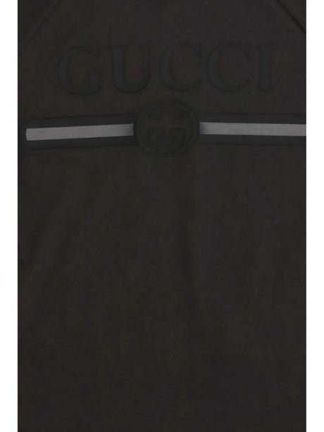 Gucci Logo T-shirt for Boy - Dusty Dark Grey/Mc
