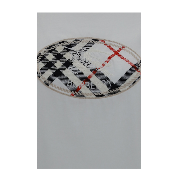 Knight Stamp Check Cotton T Shirt