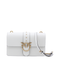 Love Bag One Medium Leather Crossbody - White