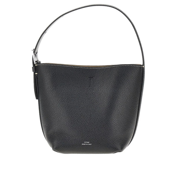 TOTEME Grained leather small Belted tote bag