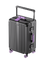 SIGNICIA Luggage Black - Wisteria Purple Wheels and Handles