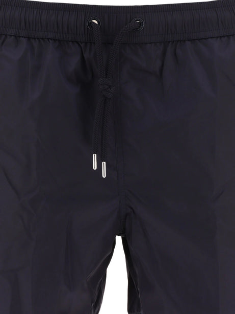 Moncler Swim shorts with logo patch - Blue