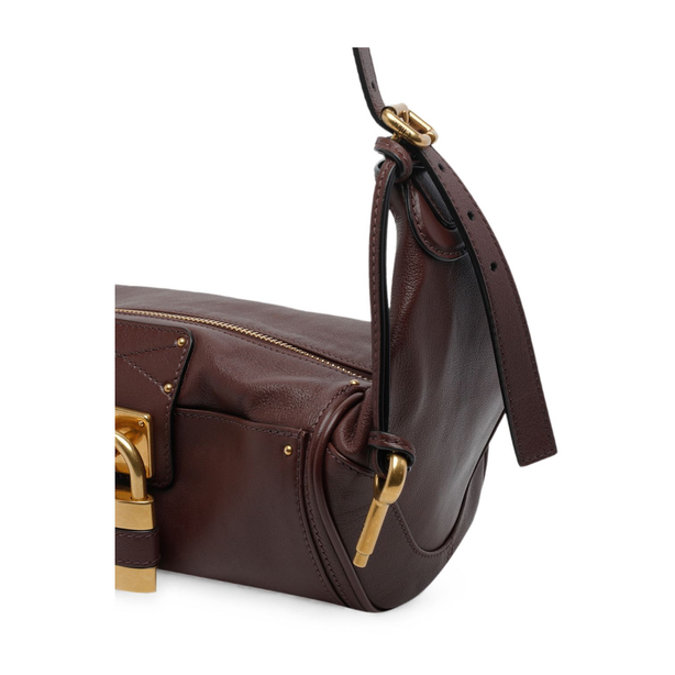 Paddington Small Buffalo Leather Shoulder Bag - Crafty Brown