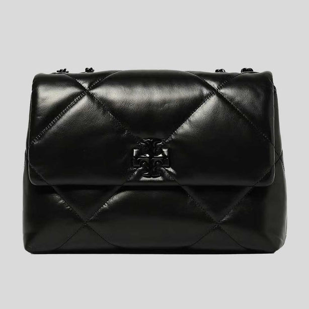 TORY BURCH Kira Diamond Quilt Convertible Shoulder Bag Black RS-174882