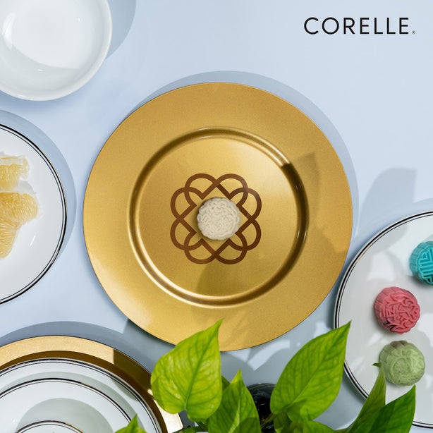 CORELLE 2pc Charger Plate (31cm) – Market Street Gold