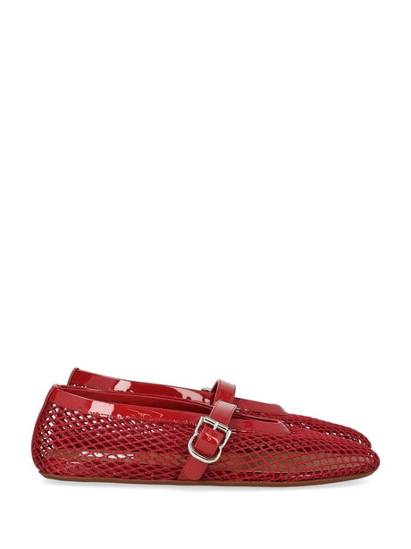 AlaïA Ballerina Strap Mesh - Red