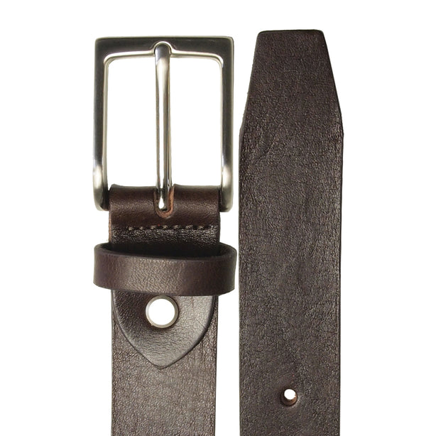 72 Smalldive Brown Slim Width Bridle Leather Belt