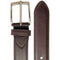 72 Smalldive Brown Slim Width Fine Textured Leather Belt