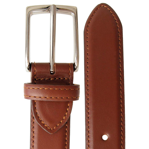 72 Smalldive Mahogany Slim Width Buffed Leather Belt