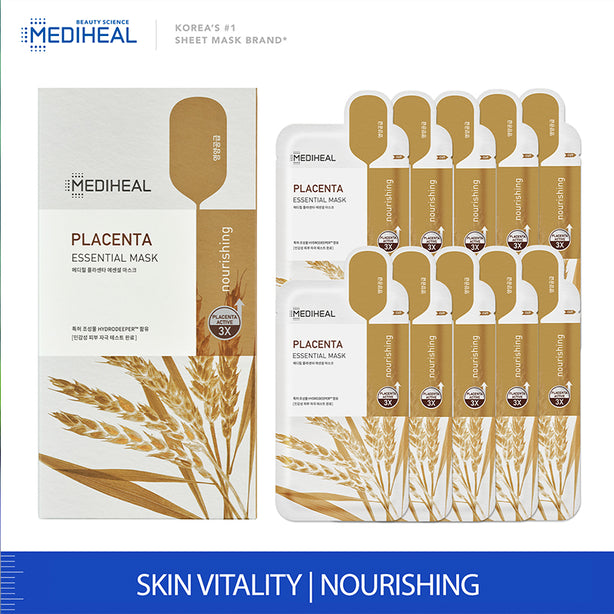 Mediheal Placenta Essential Mask Box (24ml x 10 Sheets)