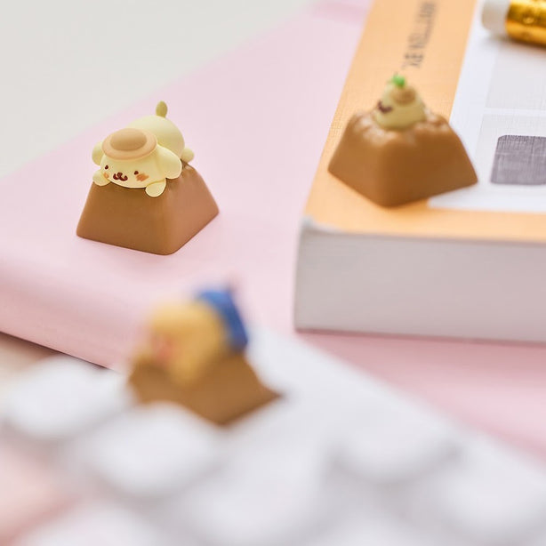 [POMPOMPURIN X KAKAO FRIENDS] Kakao Friends Clicker Keycap Figure Keyring - Choonsik (International Shipping)