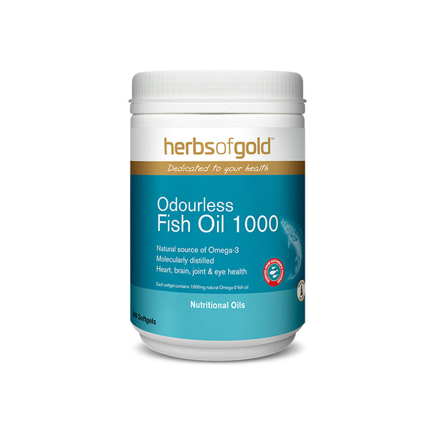 Herbs of Gold Odourless Omega-3 TG Fish Oil 1000mg 300s