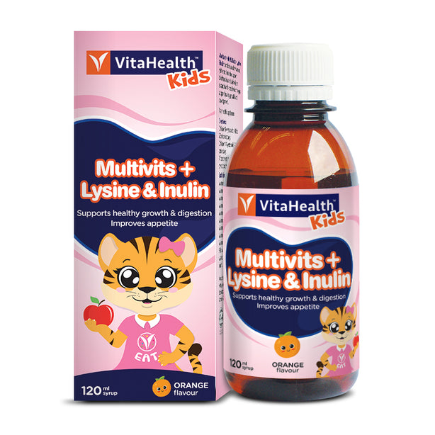 VitaHealth Kids Multivits + Lysine & Inulin 120mL