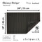 Chilewich TerraStrand® Microban® Indoor/Outdoor Skinny Stripe Door Mat, 46 x 71 cm, Tufted Shag, Steel