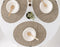 Chilewich TerraStrand® Microban® Mini Basketweave Woven Table Mat/Placemat, Oval, 36 x 49 cm, Dill