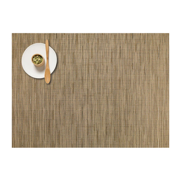 Chilewich TerraStrand® Microban® Bamboo Woven Table Mat/Placemat, Rectangle, 36 x 48 cm, Camel