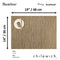 Chilewich TerraStrand® Microban® Bamboo Woven Table Mat/Placemat, Rectangle, 36 x 48 cm, Camel