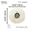 Chilewich TerraStrand® Microban® Dahlia Moulded Table Mat/Placemat, Round, 36 x 38 cm, Champagne