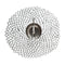 Chilewich TerraStrand® Microban® Dahlia Moulded Table Mat/Placemat, Round, 36 x 38 cm, Silver
