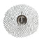 Chilewich TerraStrand¬Æ Microban¬Æ Dahlia Moulded Table Mat/Placemat, Round, 36 x 38 cm, Silver