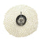 Chilewich TerraStrand® Microban® Dahlia Moulded Table Mat/Placemat, Round, 36 x 38 cm, Silver