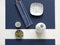 Chilewich TerraStrand¬Æ Microban¬Æ Bamboo Woven Table Mat/Placemat, Rectangle, 36 x 48 cm, Lapis