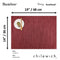Chilewich TerraStrand® Microban® Bamboo Woven Table Mat/Placemat, Rectangle, 36 x 48 cm, Cranberry