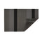 Chilewich TerraStrand® Microban® Indoor/Outdoor Bold Stripe Door Mat, 46 x 71 cm, Tufted Shag, Silver/Black