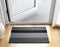 Chilewich TerraStrand¬Æ Microban¬Æ Indoor/Outdoor Bold Stripe Door Mat, 46 x 71 cm, Tufted Shag, Silver/Black