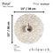 Chilewich TerraStrand¬Æ Microban¬Æ Petal Moulded Table Mat/Placemat, Round, ‚åÄ38 cm, Champagne